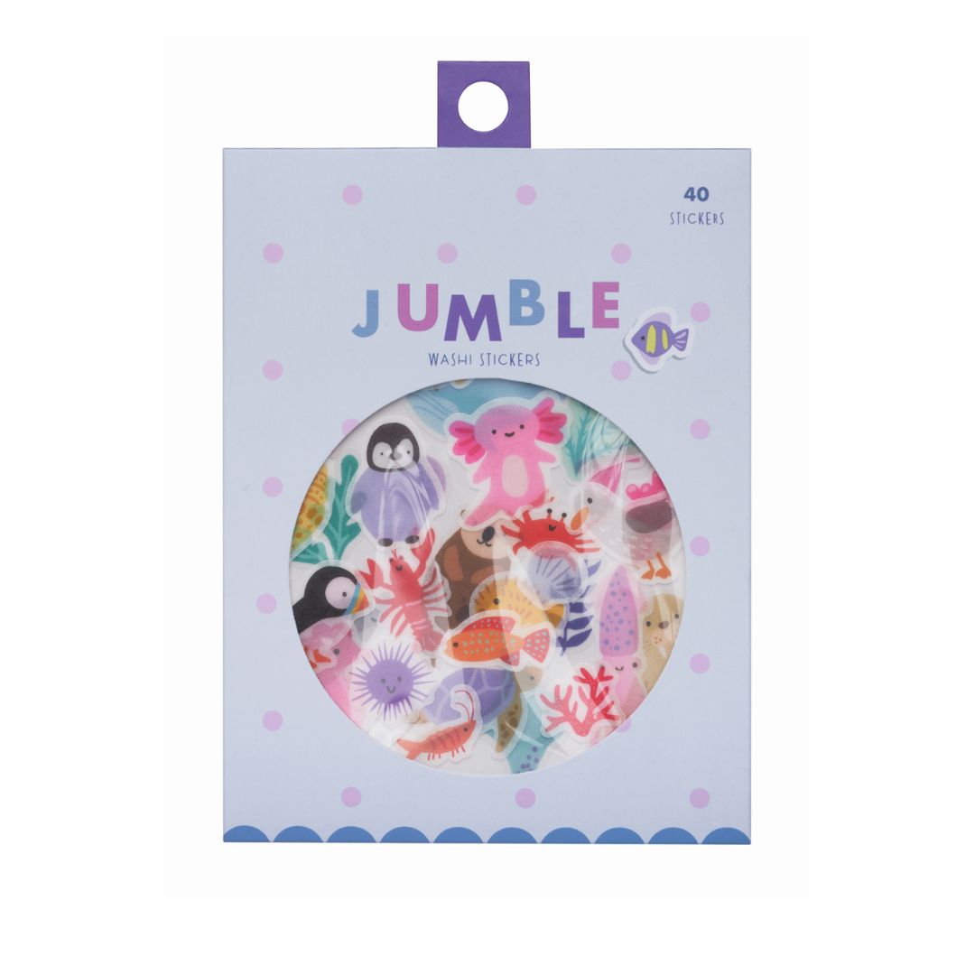 Ocean Wonders - Washi Sticker Jumble - Girl of All Work