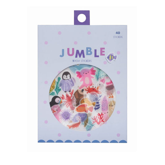 Ocean Wonders - Washi Sticker Jumble - Girl of All Work