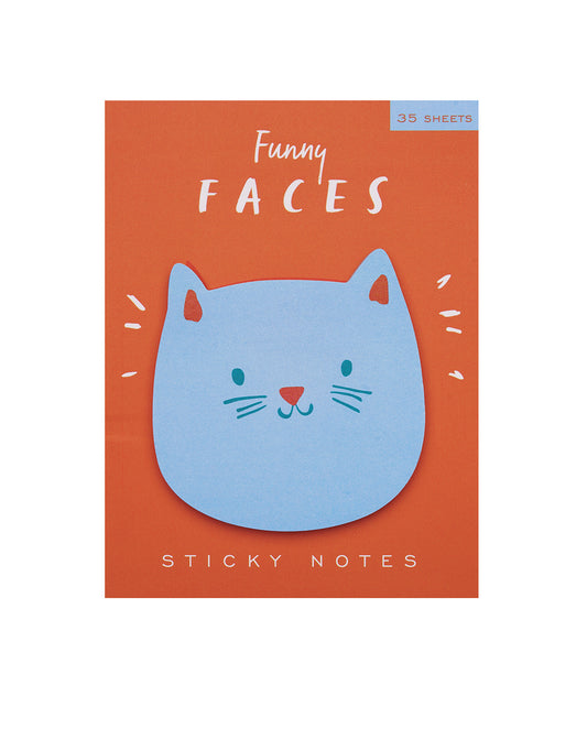 Cat Funny Faces Sticky Note - Girl of All Work