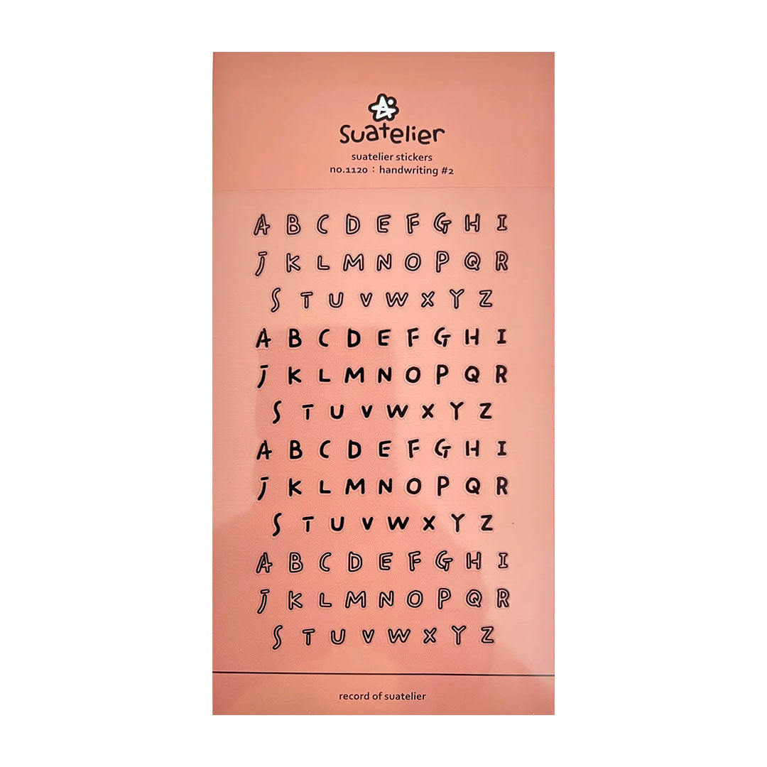 Alphabet Stickers- Black