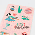 Hi PS Palm Springs Themed Vinyl Sticker Sheet