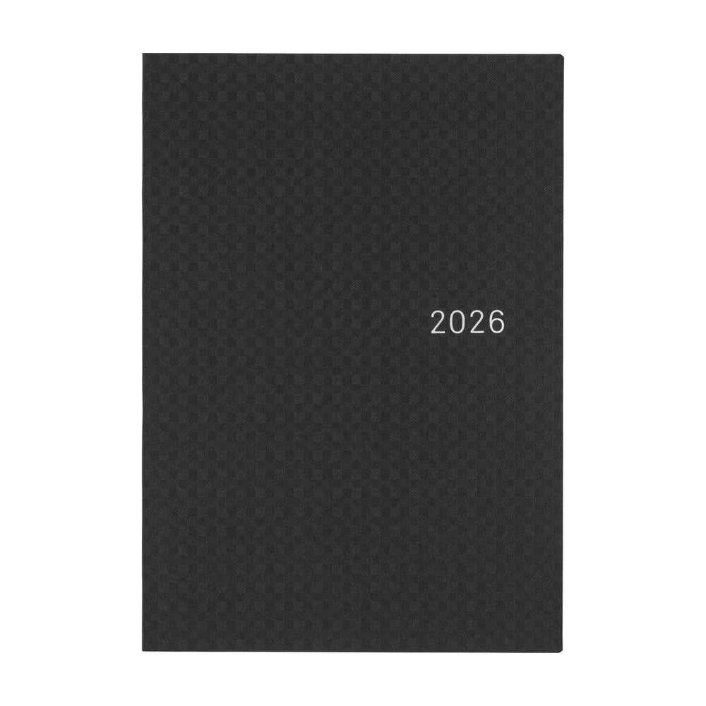 Hobonichi Techo 2026 HON A5 : Paper Series: Black Gingham