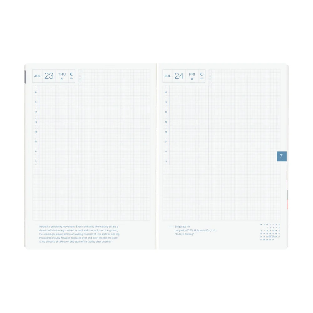 Hobonichi Techo 2026 HON A5 : Paper Series: Black Gingham