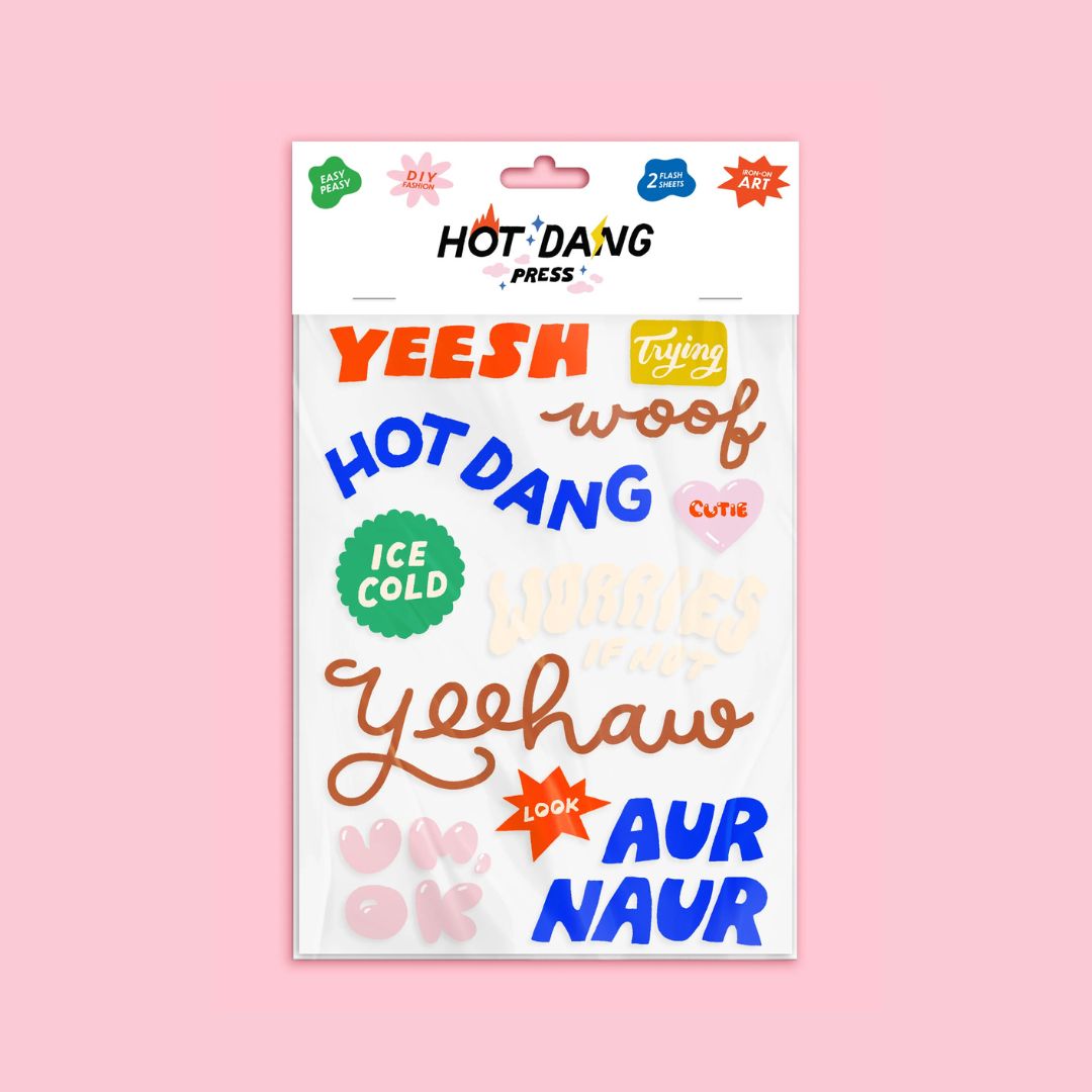 Say Something Stickers Iron-On Art - Hot Dang Press