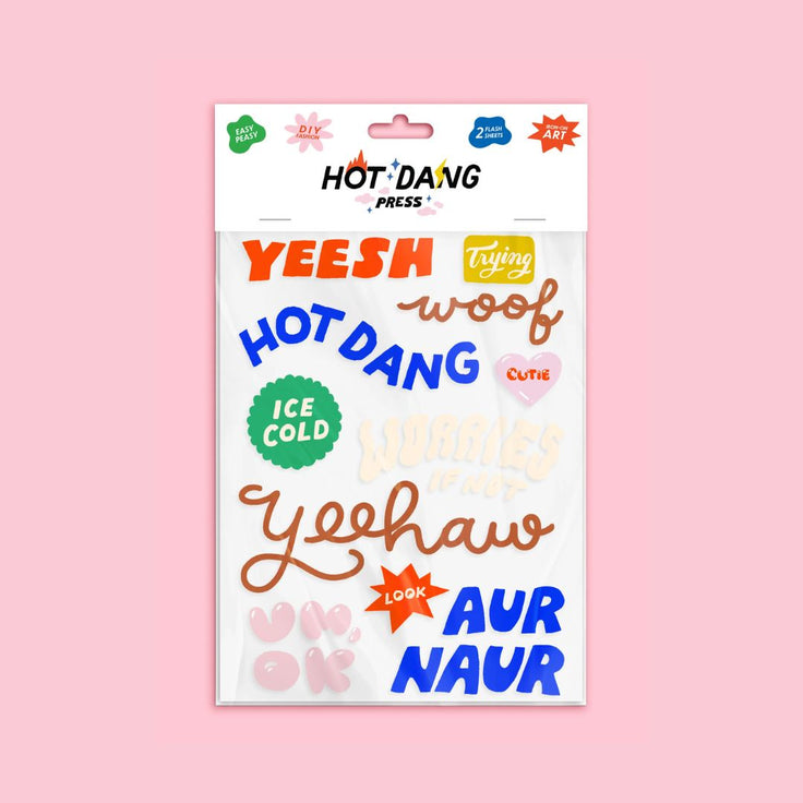 Say Something Stickers Iron-On Art - Hot Dang Press
