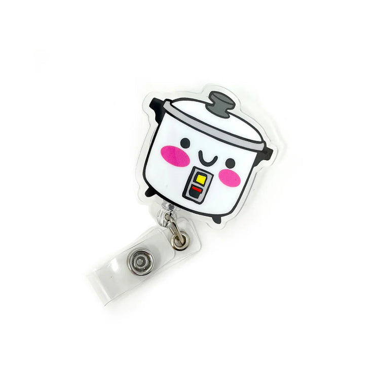 Rice cooker Acrylic Badge Reel