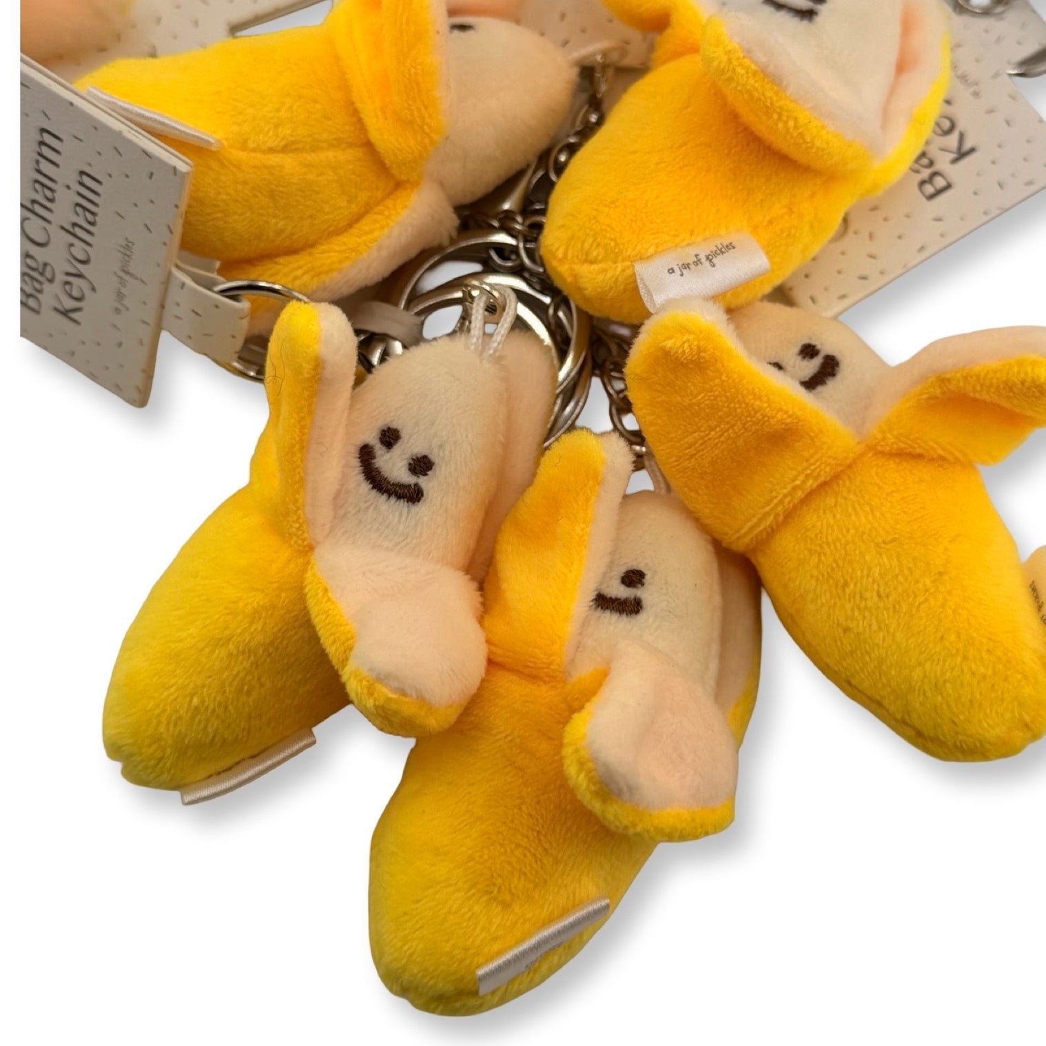 Banana plush keychain