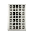 Block Letter Clear Rubber Stamp Set - 4x6