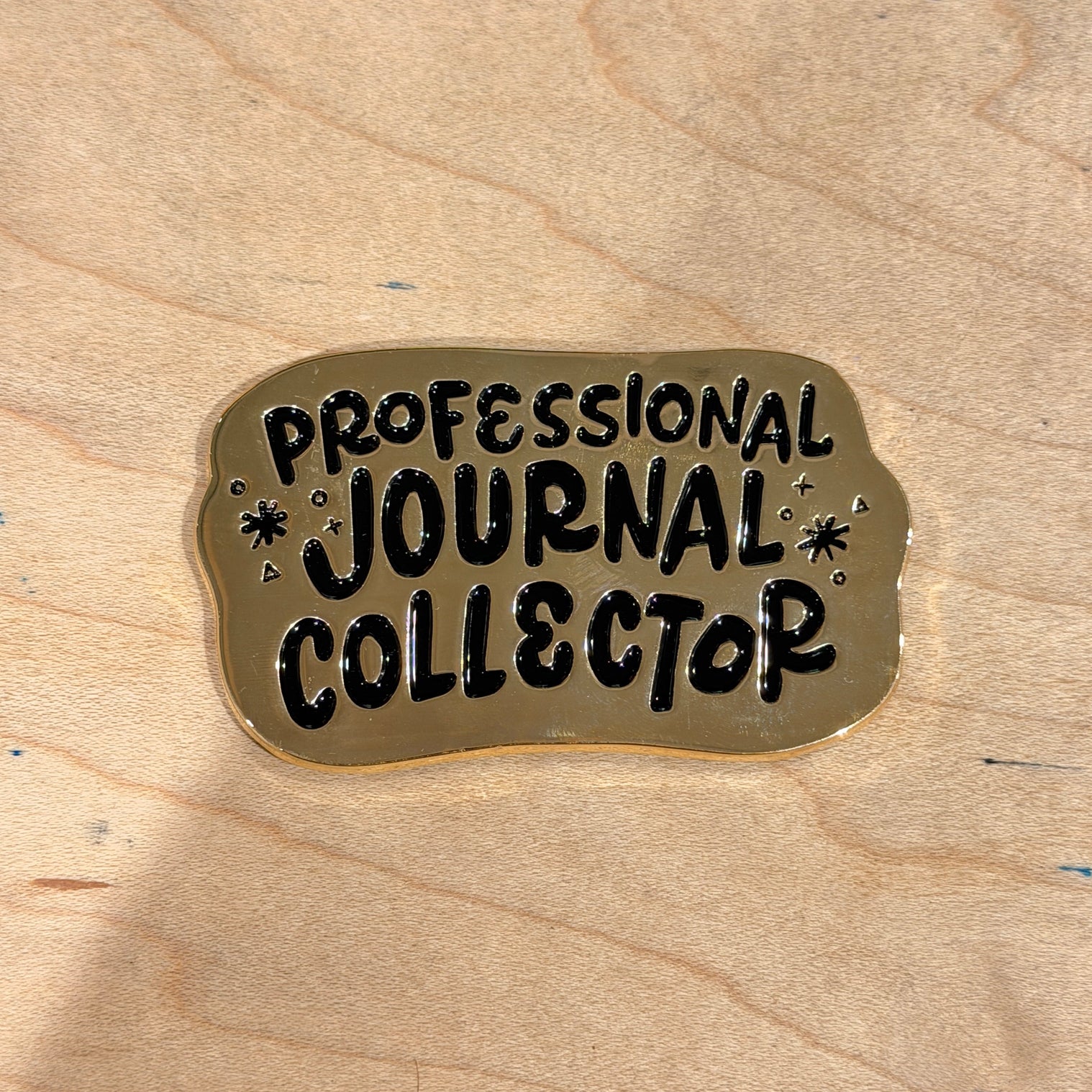 Professional Journal Collector Gold Magnet