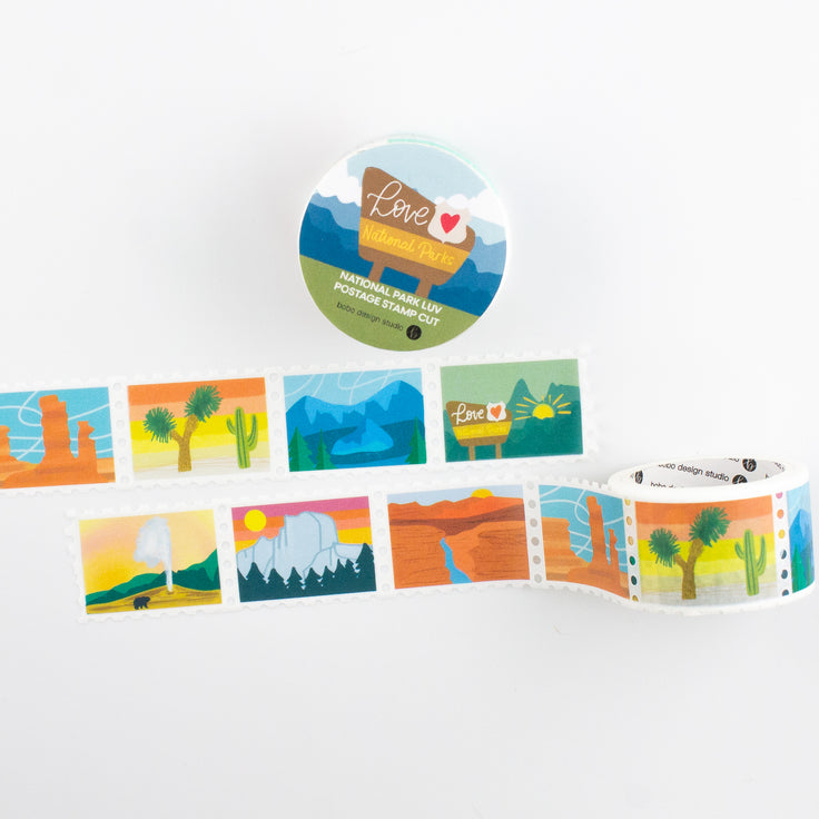 National Park Luv Postage Stamp Washi Tape