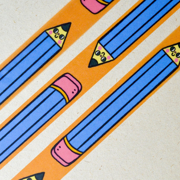 Pencil Washi Tape / Cute Quirky Kawaii Stationery