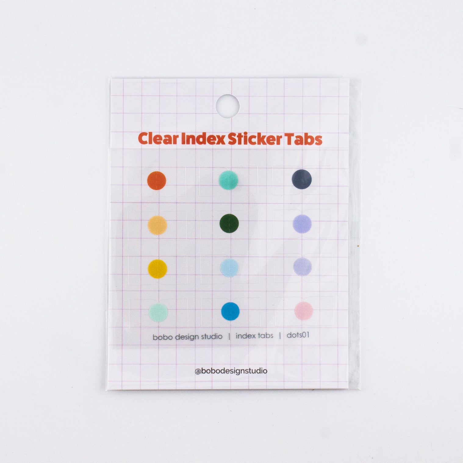 Planner Index Sticker Tabs - Dots 01