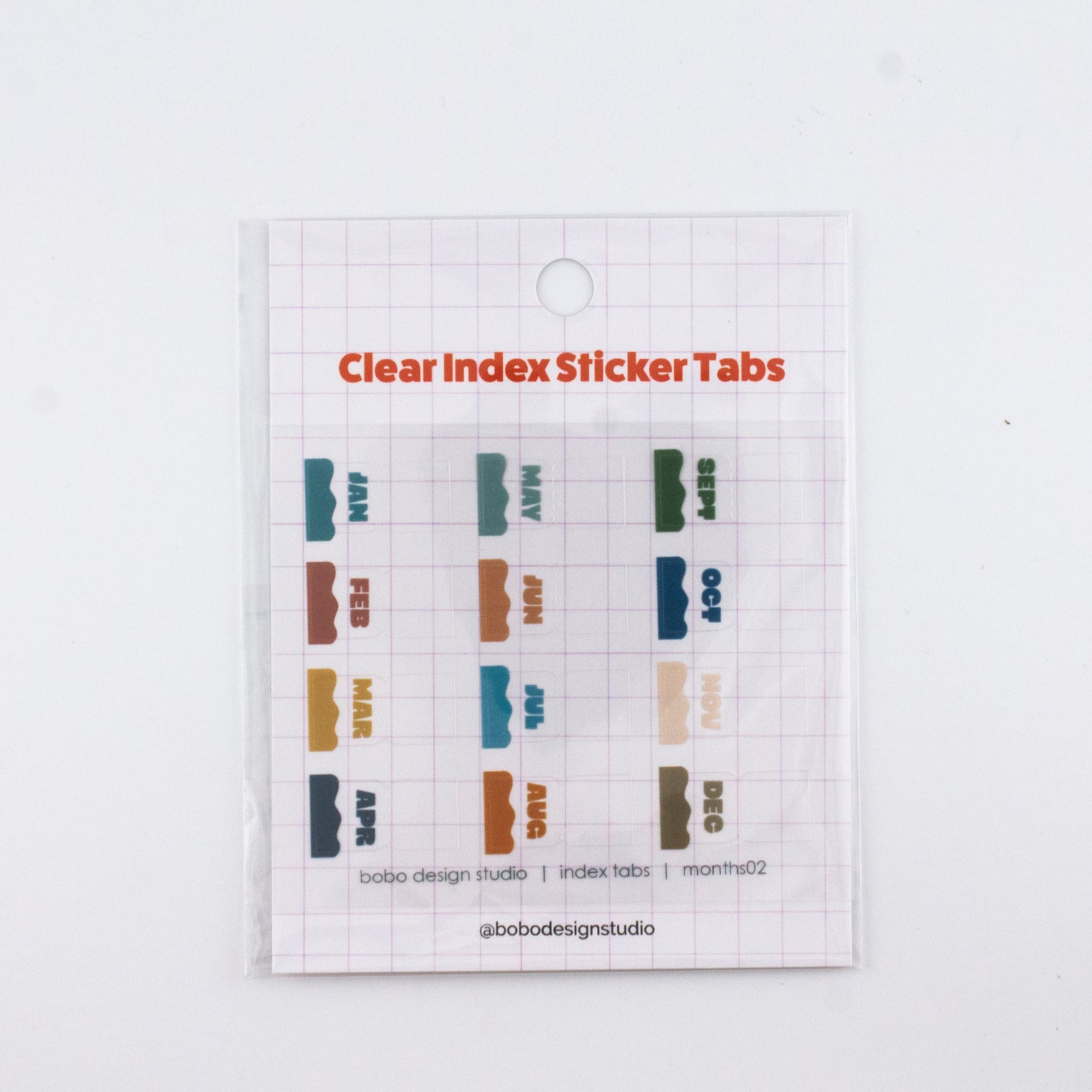 Planner Index Sticker Tabs - Months 02