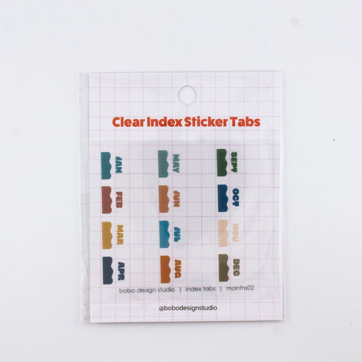 Planner Index Sticker Tabs - Months 02