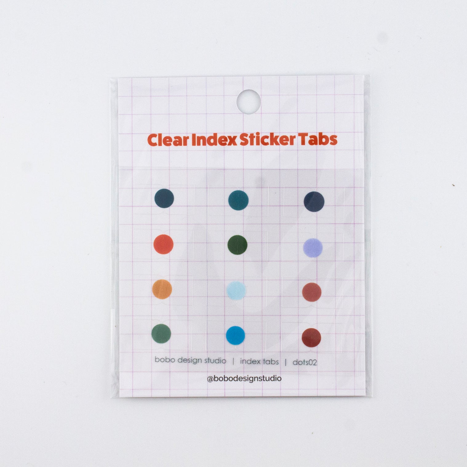 Planner Index Sticker Tabs - Dots 02