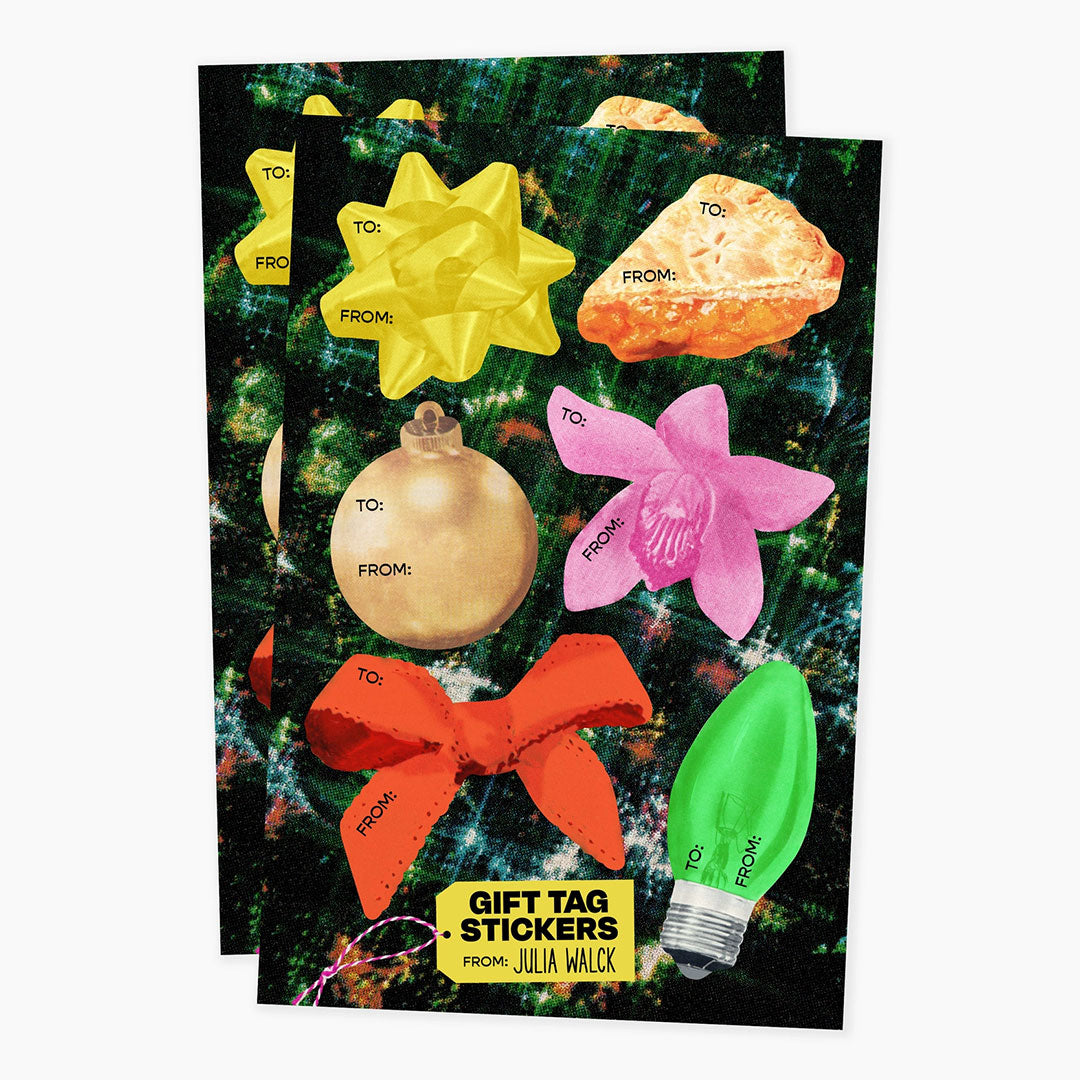 Christmas Vintage Gift Tag Stickers