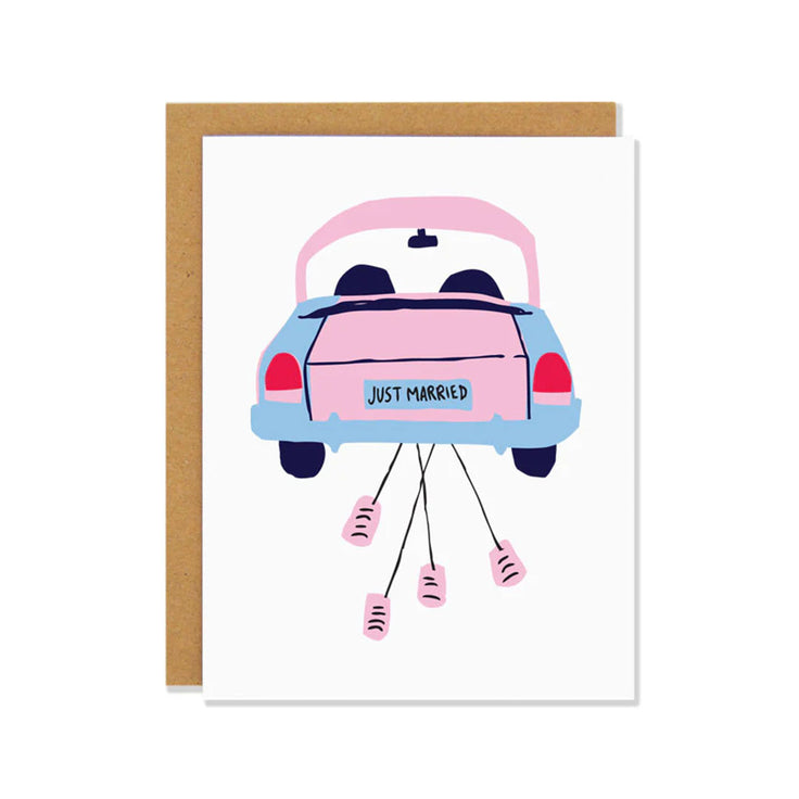 Just Married - Greeting Card