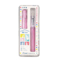 KAKUNO Fountain Pen Medium Nib- Pink Clear
