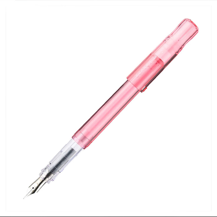 KAKUNO Fountain Pen Fine Nib- Pink Clear