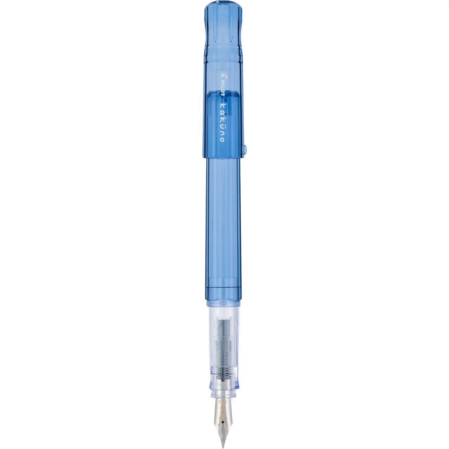 KAKUNO Fountain Pen Fine Nib- Blue Clear