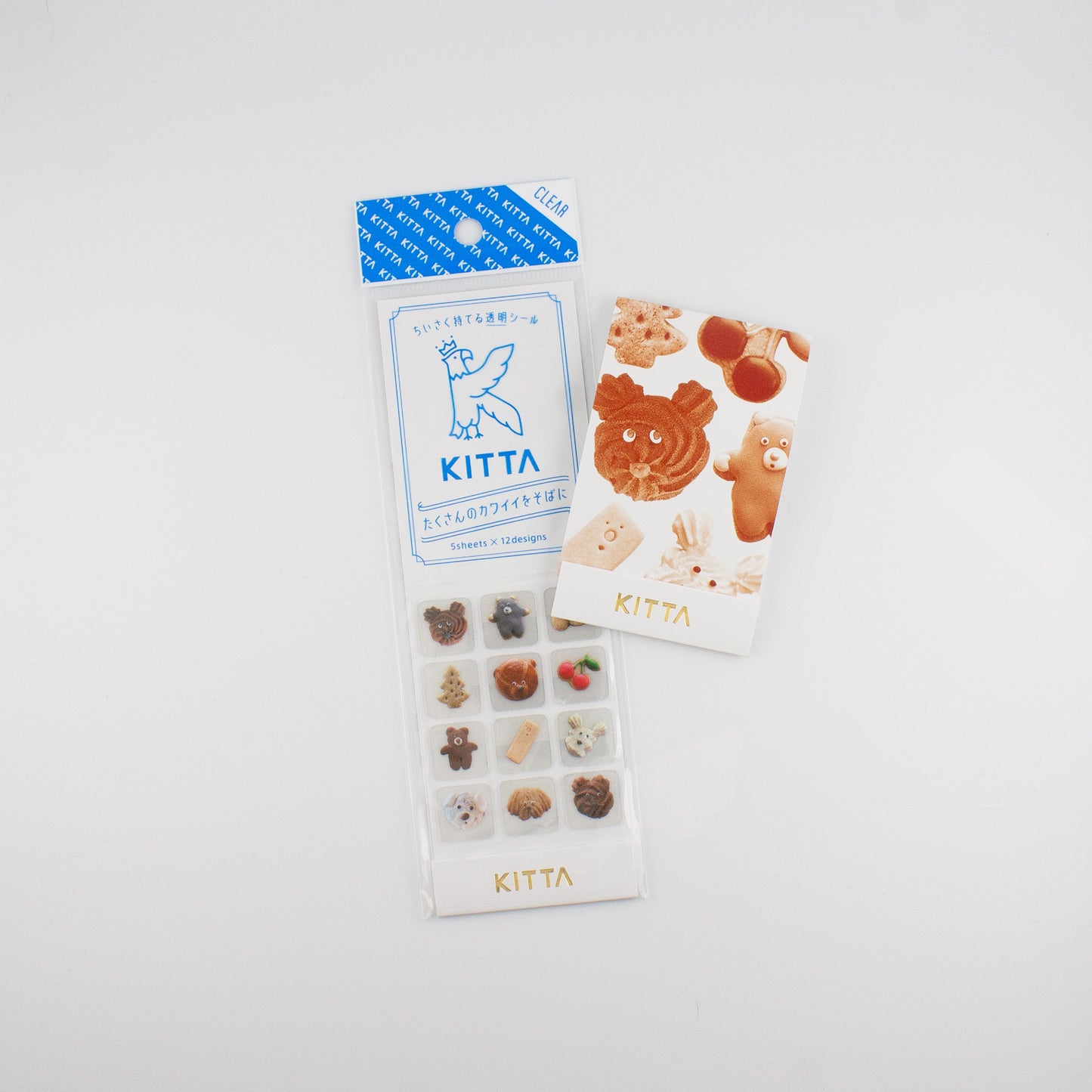 Kitta Clear Icon Stickers- Animal Cookies