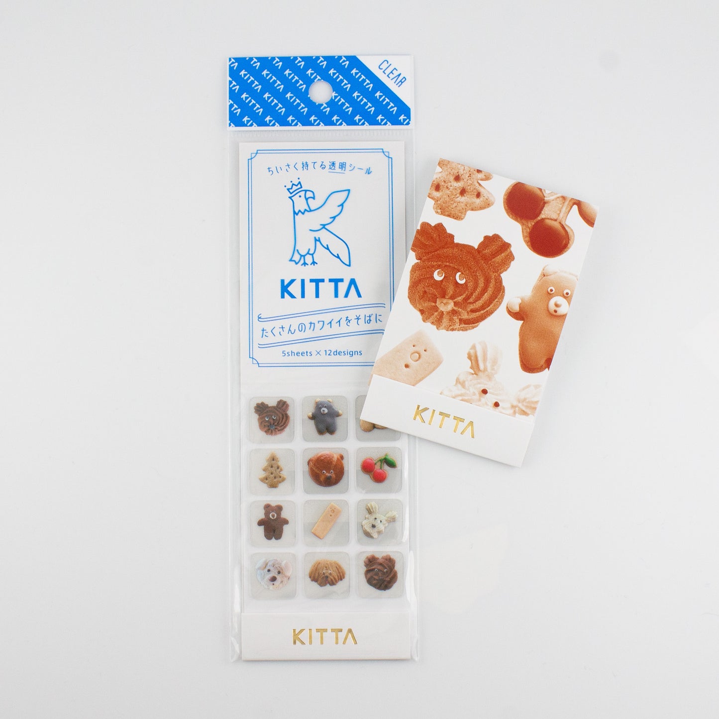 Kitta Clear Icon Stickers- Animal Cookies
