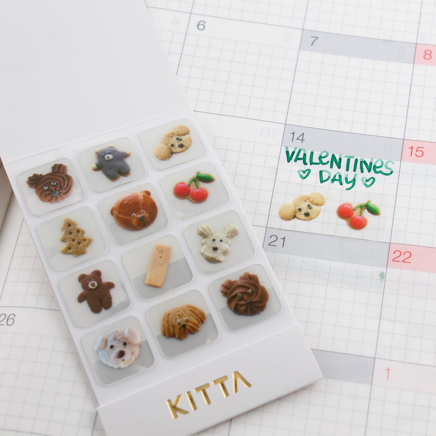 Kitta Clear Icon Stickers- Animal Cookies