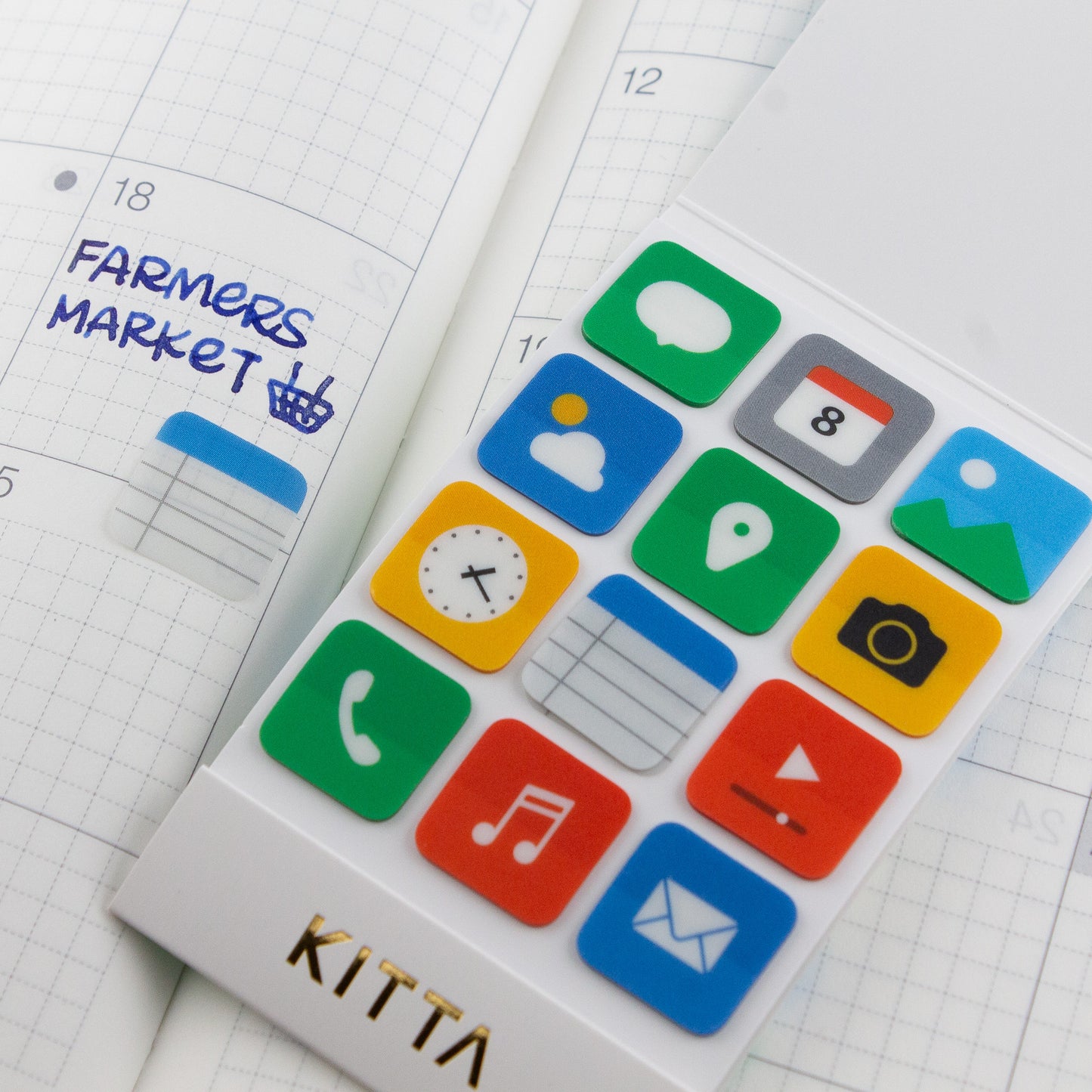Kitta Clear Icon Stickers- Smart Phone Icons