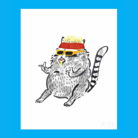 Flavortown Raccoon - Art Print - 8x10 - Kristina Micotti