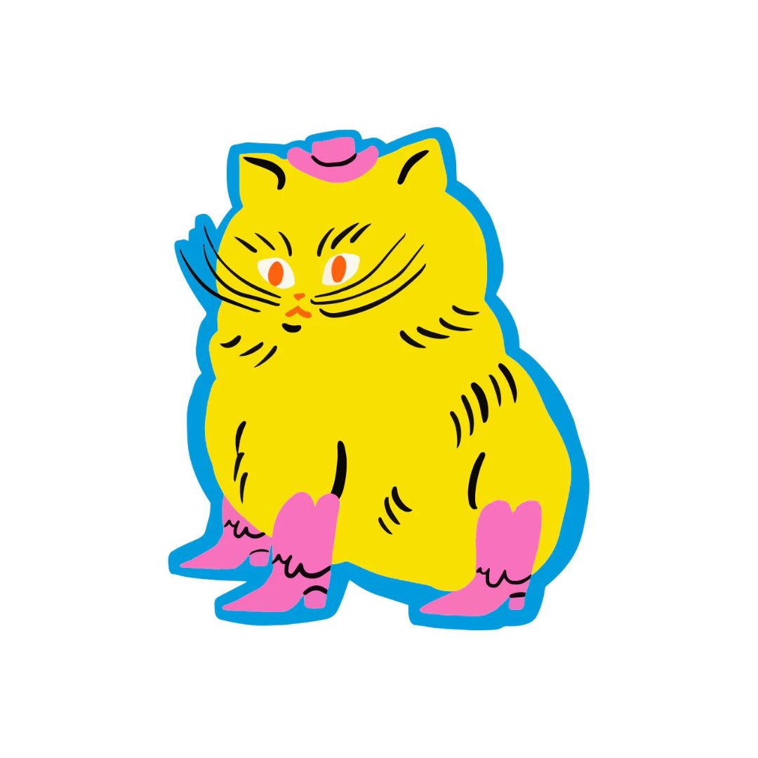 Kitten In Boots - Sticker - Kristina Micotti