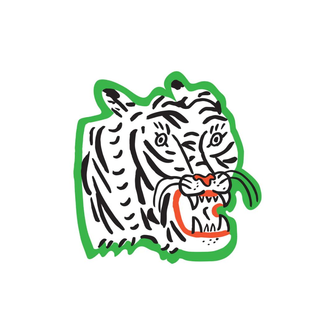 Tiger Head - Sticker - Kristina Micotti