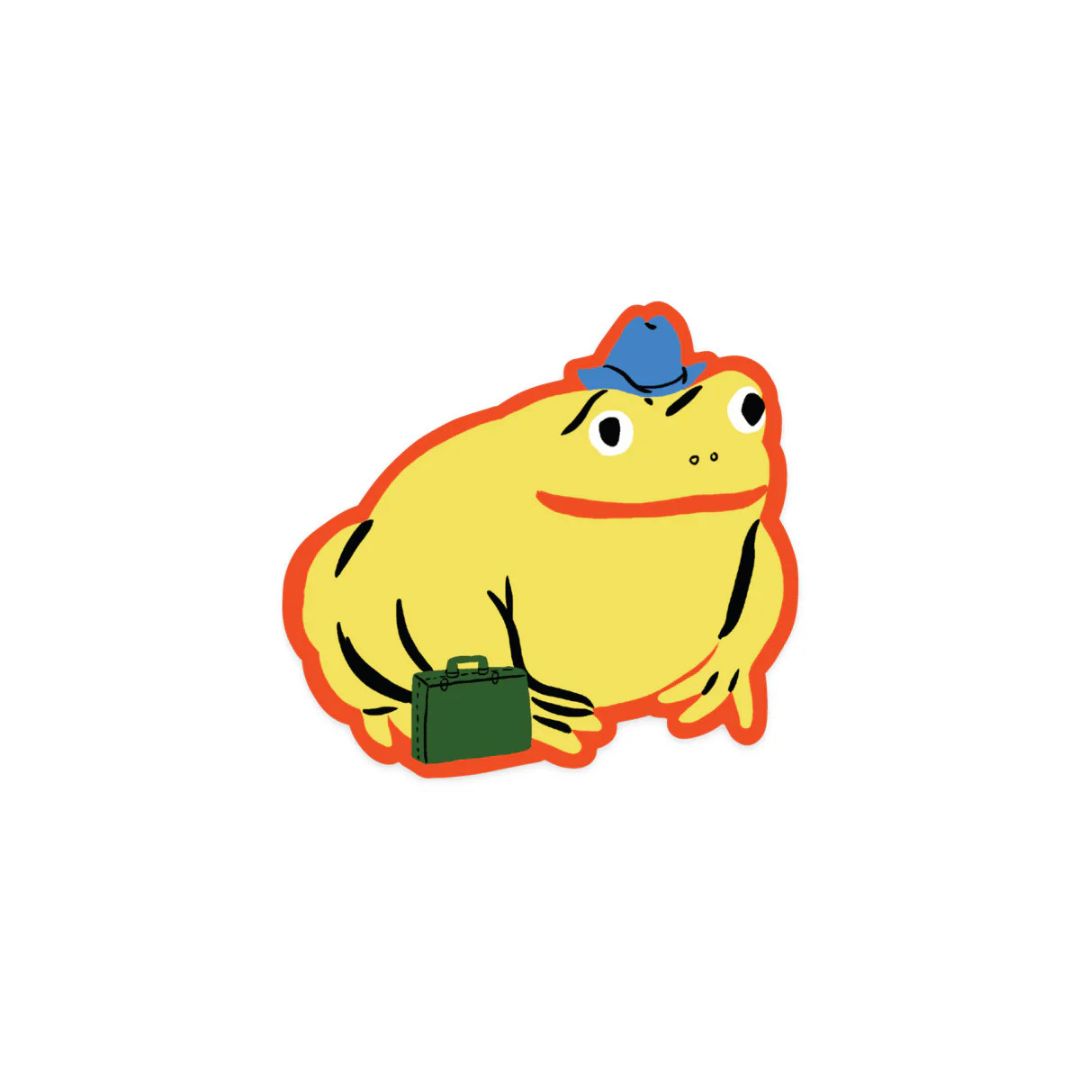 Traveling Toad - Sticker - Kristina Micotti