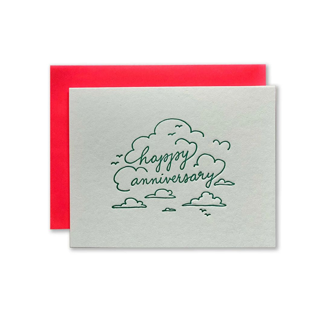 Happy Anniversary Skyline - Card - Ladyfingers Letterpress