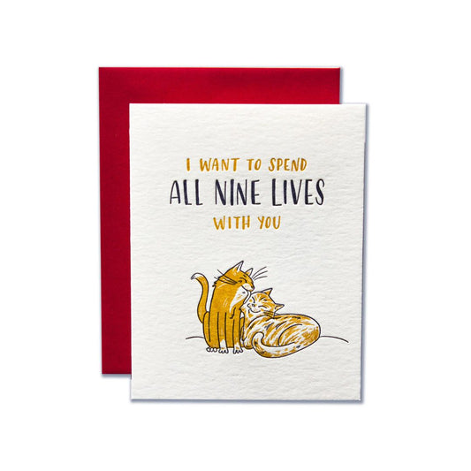 Nine Lives - Card - Ladyfingers Letterpress