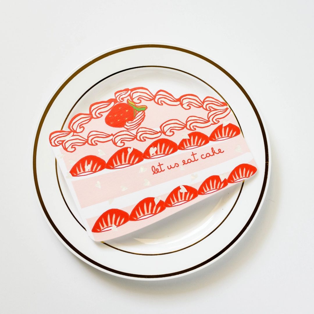 Let Us Eat Cake - Card - ilootpaperie