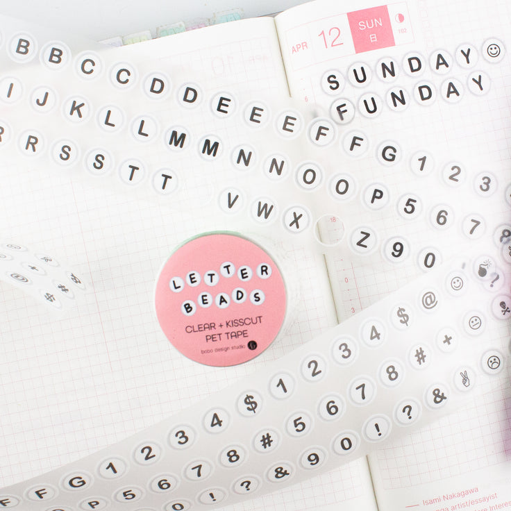 Letter Beads PET Tape - 50mm