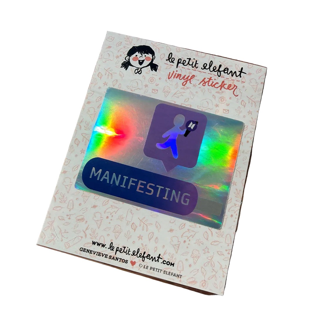 Manifesting BTS Tickets Holographic Sticker