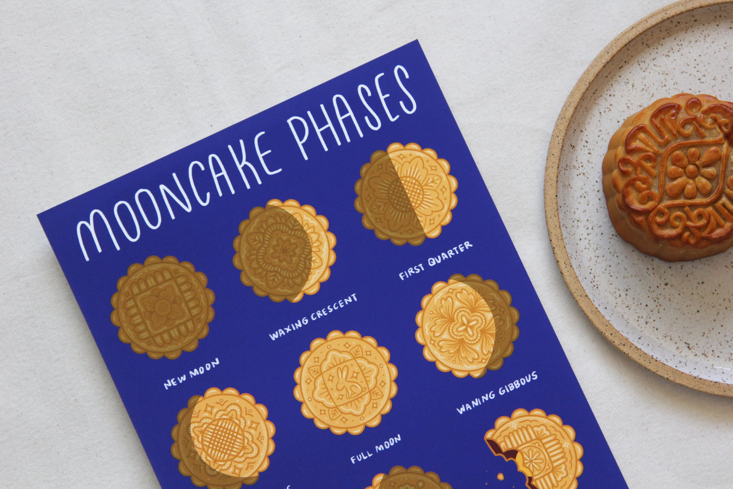 Mooncake Phases - 8x10 Print - Jane Li Co