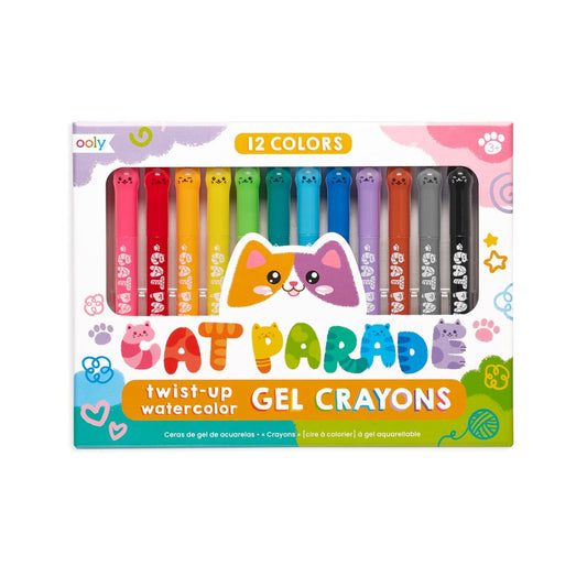 Cat Parade Watercolor Gel Crayons - Set of 12