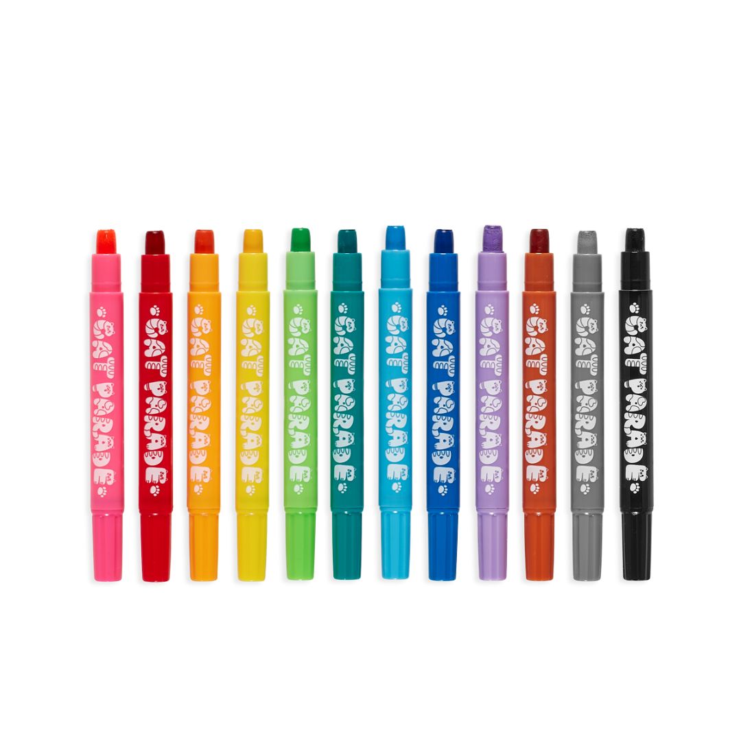 Cat Parade Watercolor Gel Crayons - Set of 12