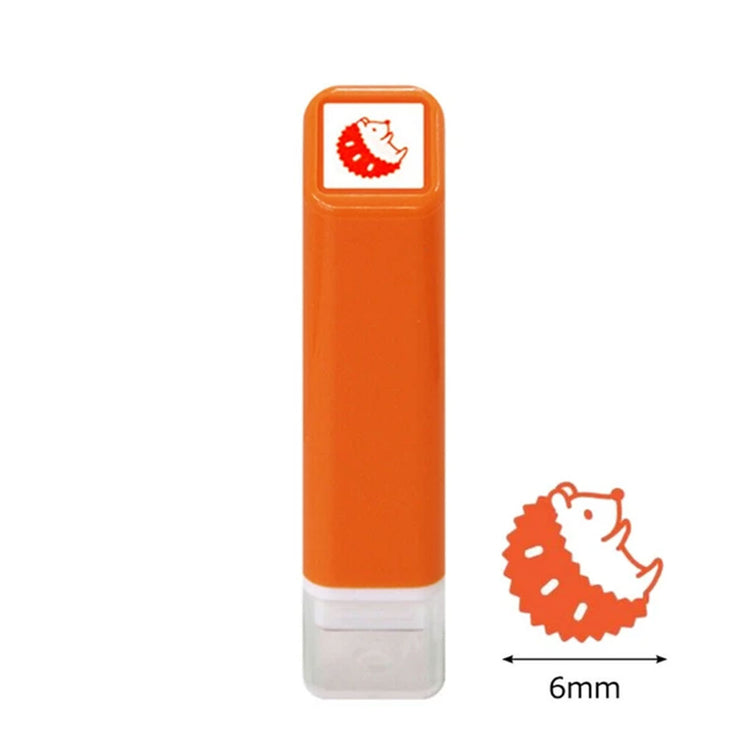 Orange Hedgehog Note Mini Self Inking Stamp