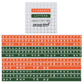 Embossed Letters Kiss Cut PET Tape - Orange and Green