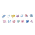 Deco Rush Metalic Gems Decorative Tape