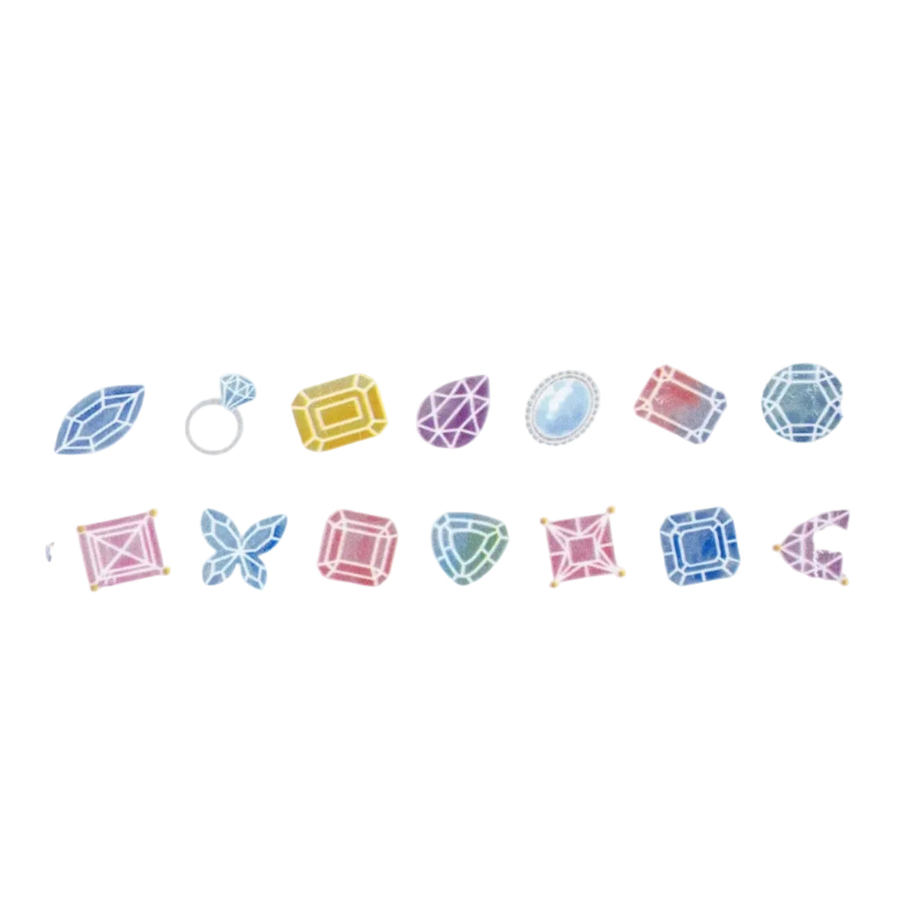 Deco Rush Metalic Gems Decorative Tape