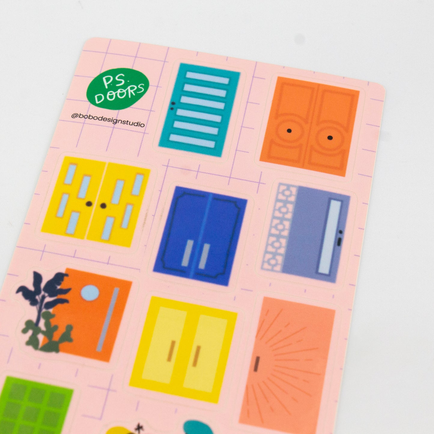 Palm Springs Doors Vinyl Sticker Sheet