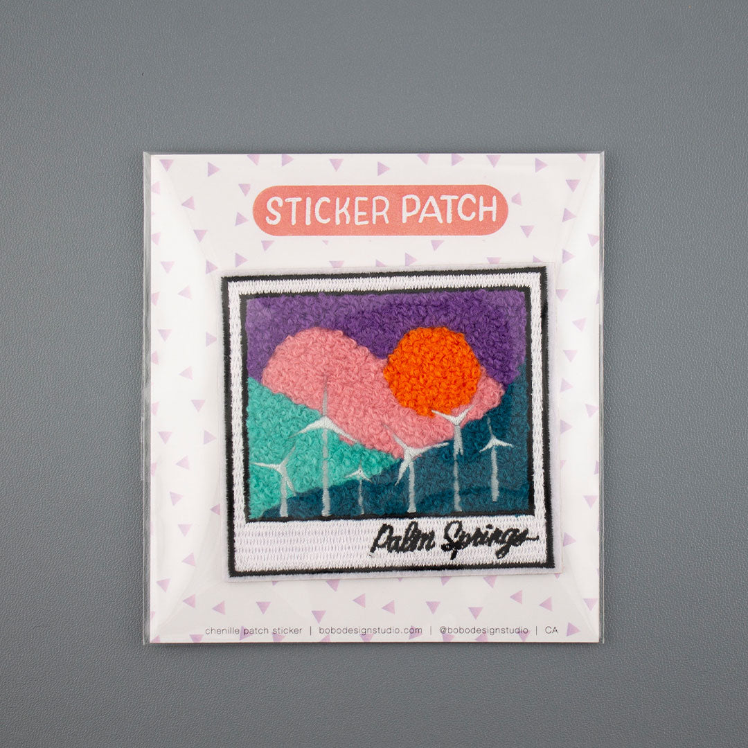 Palm Springs - Chenille Woven Sticker Patch