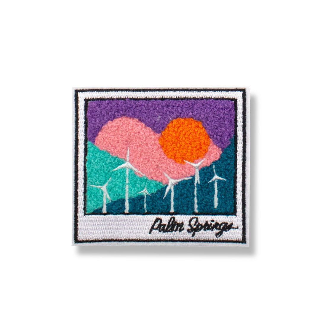 Palm Springs - Chenille Woven Sticker Patch