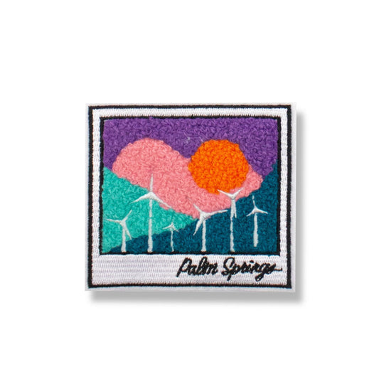 Palm Springs - Chenille Woven Sticker Patch