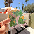 Palm Springs Flora Clear Sticker