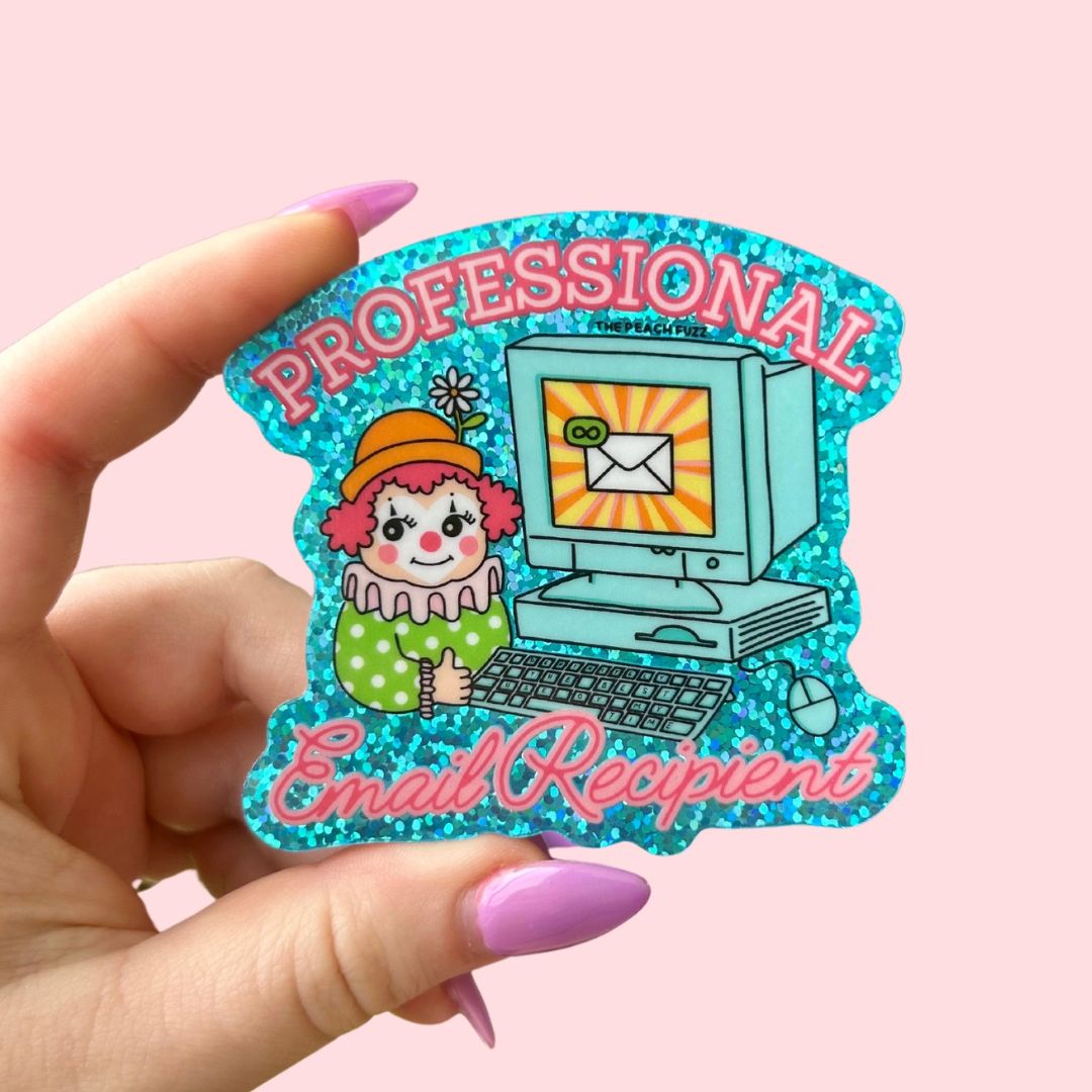 Professional Email Recipient - Sticker - The Peach Fuzz